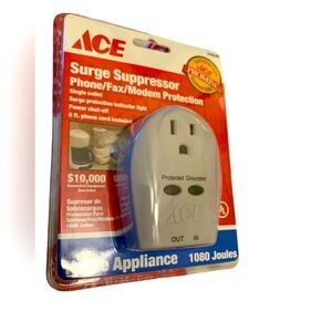 Ace Hardware surge suppressor for phone/fax/modem . Office or home use